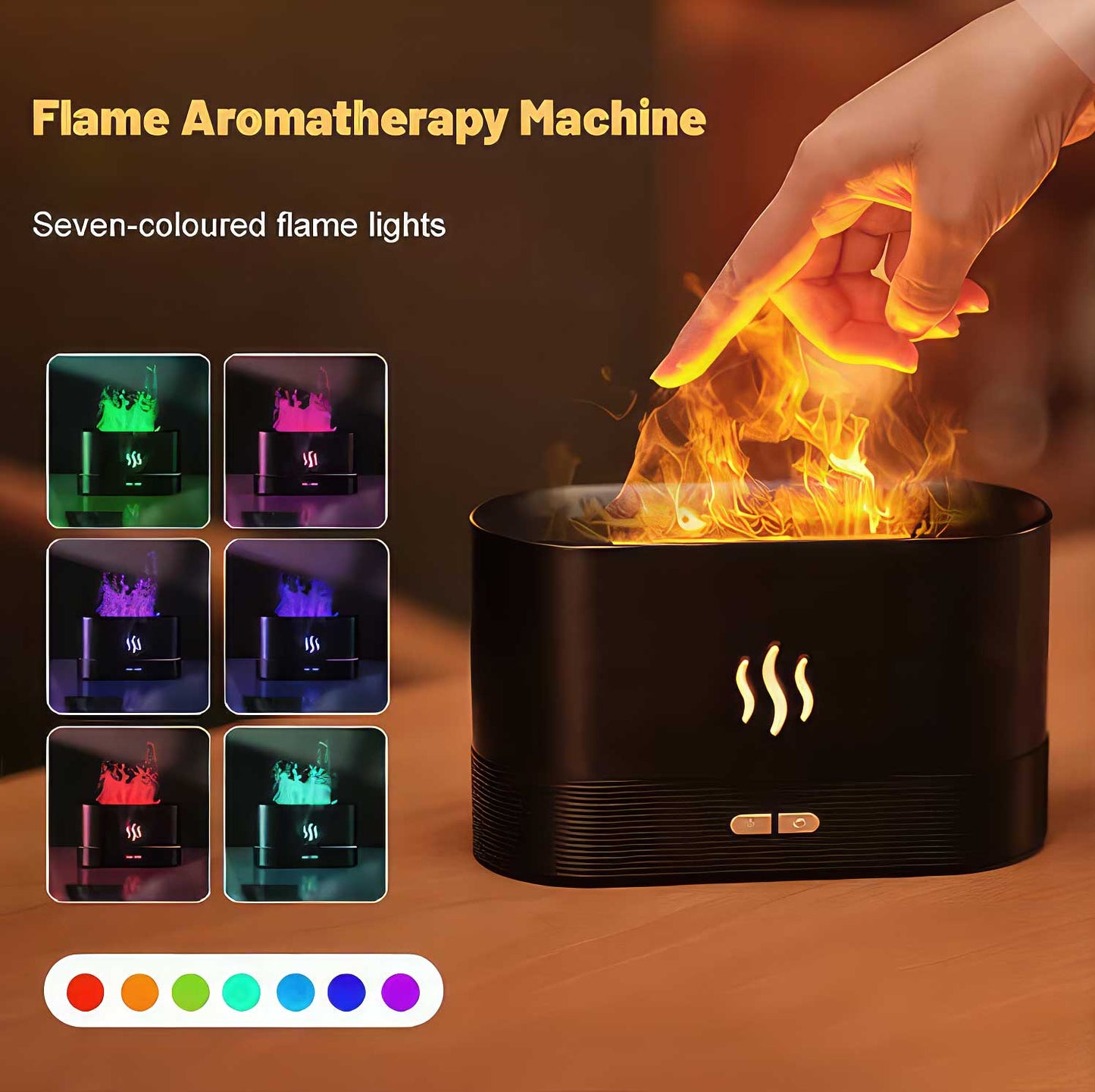 Enchanting LED Flame Diffuser Aromatherapy