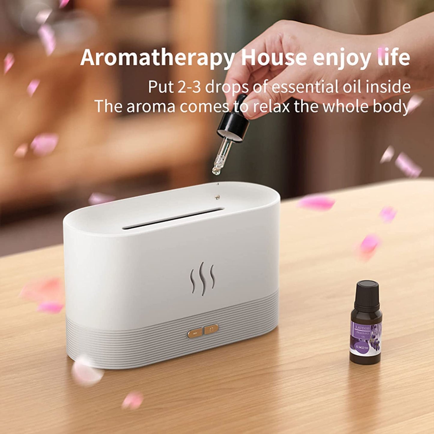 Enchanting LED Flame Diffuser Aromatherapy